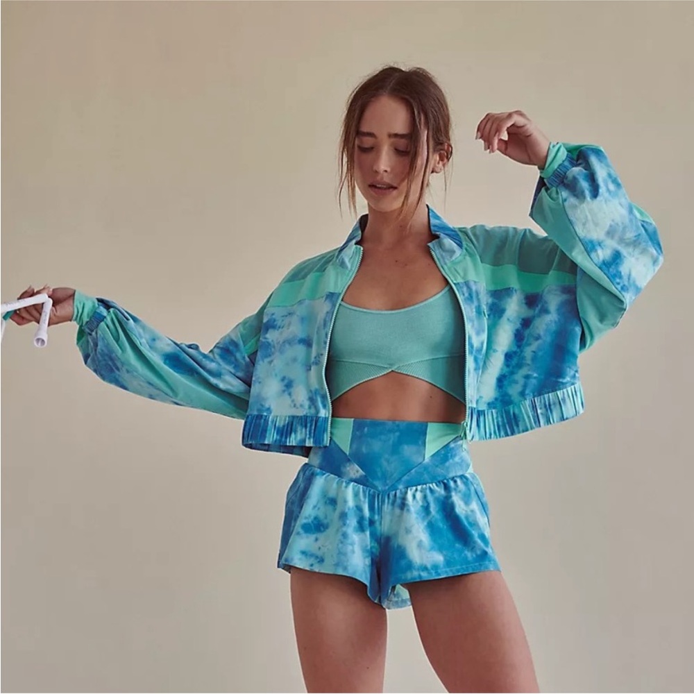 2 PC SET FP Free People Movement Endless Sunshine Shorts Medium | Jacket Small